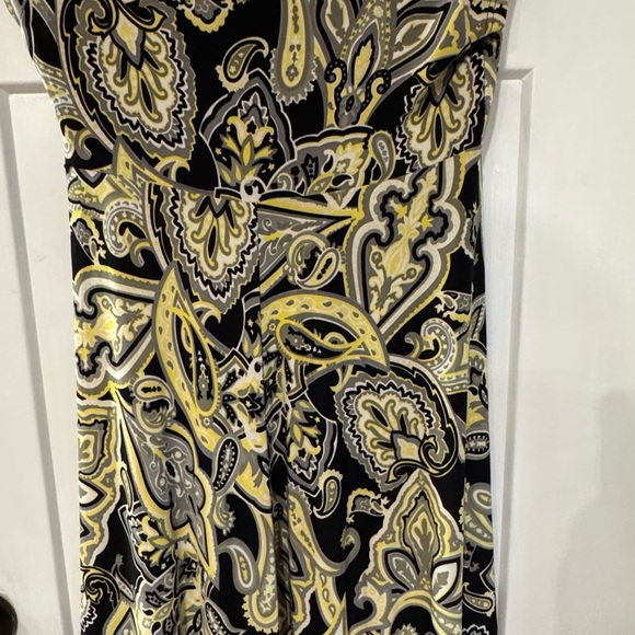INC International Concepts Black and Yellow Asymmetrical Sundress size S - Picture 8 of 10